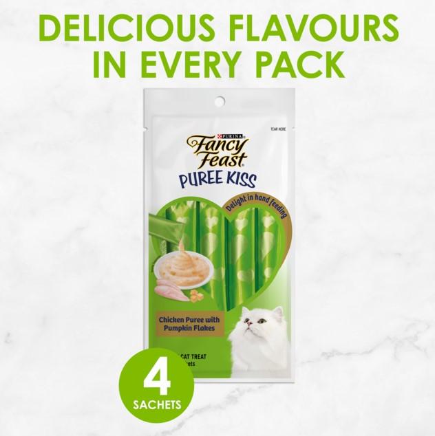 Fancy Feast Puree Kiss Chicken w/Pumpkin 4x10g