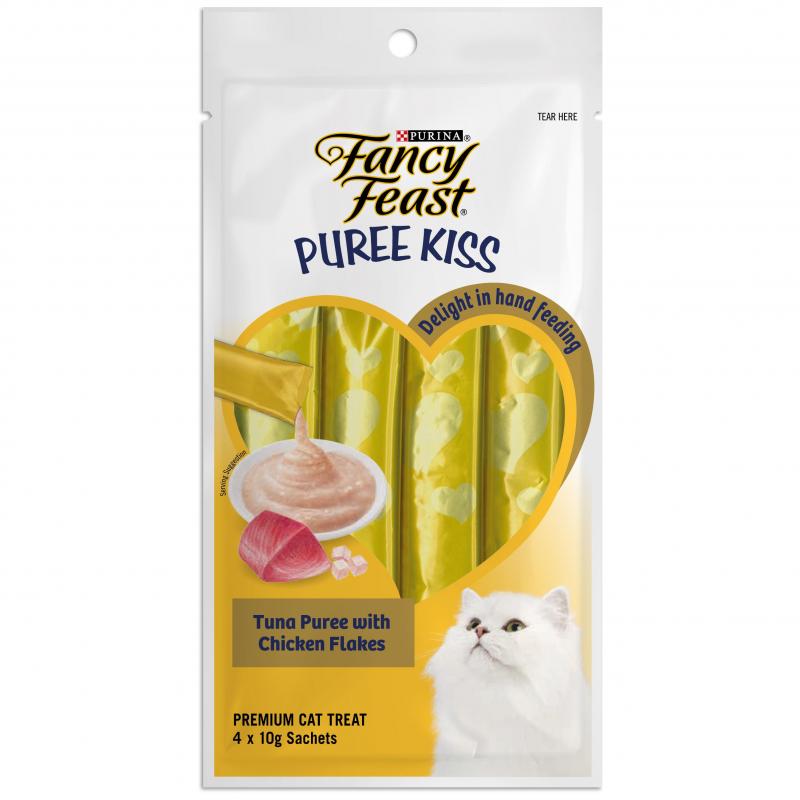 Fancy Feast Puree Kiss Tuna w/Chicken 4x10g