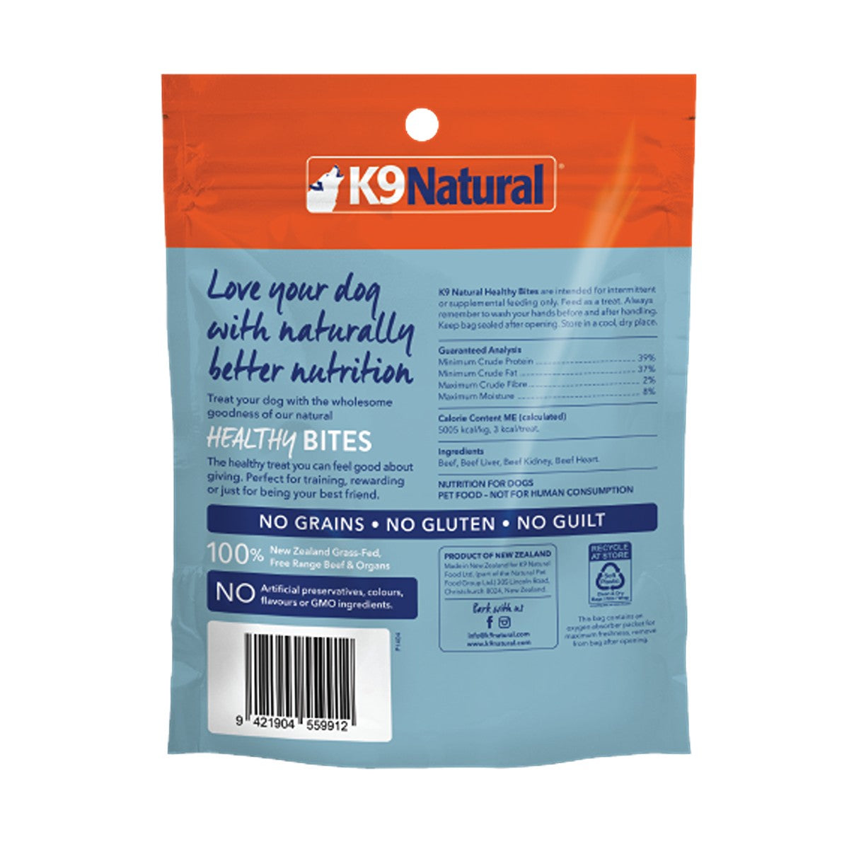 K9 Natural Beef Bites Freeze Dried Dog Treats