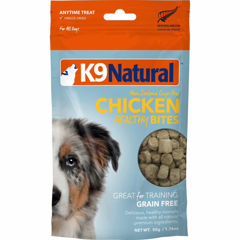 K9 Natural Freeze Dried Chicken Healthy Bites Dog Treats 50g