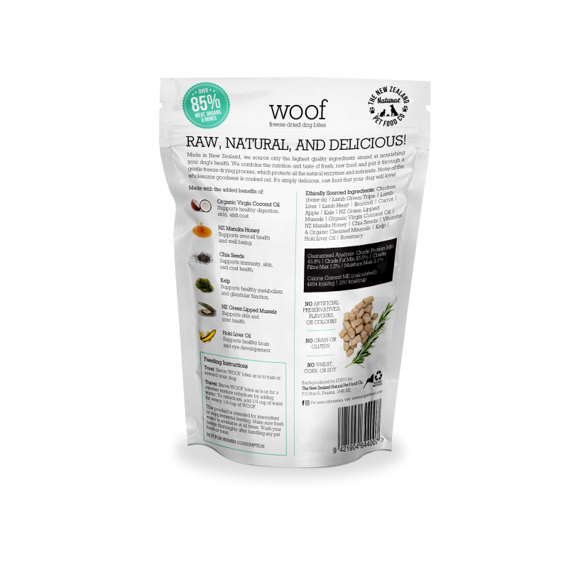 WOOF Freeze Dried Chicken Dog Treats