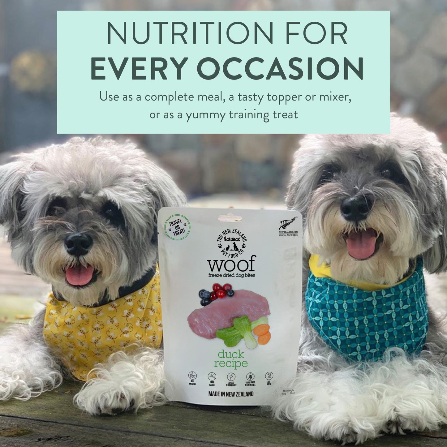 Woof Freeze Dried Duck Dog Treats
