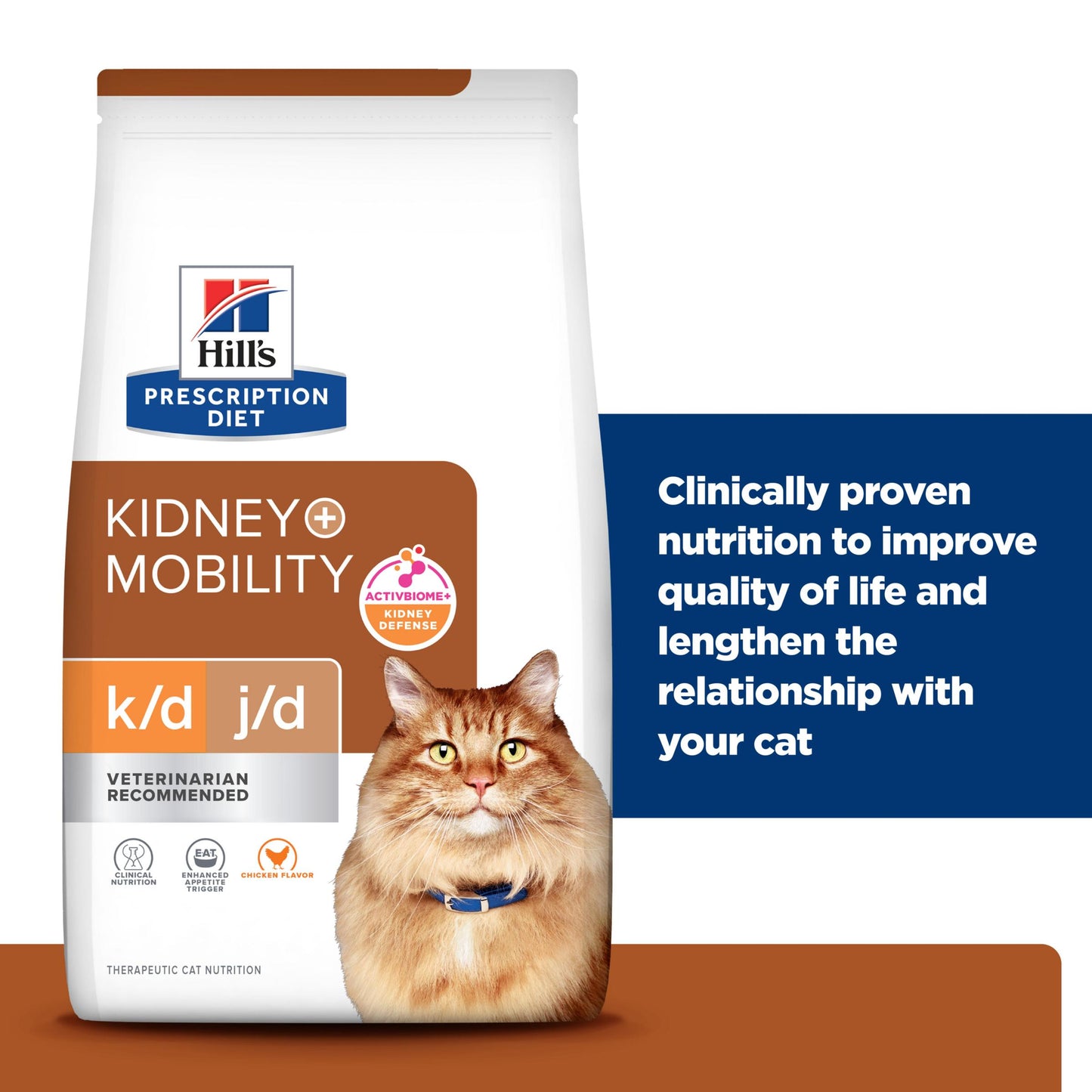 Hill's Prescription Diet k/d Kidney Care + Mobility Chicken Dry Cat Food