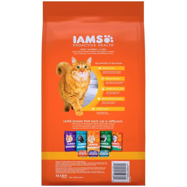 Iams Proactive Health Hairball Care Chicken & Salmon Dry Cat Food