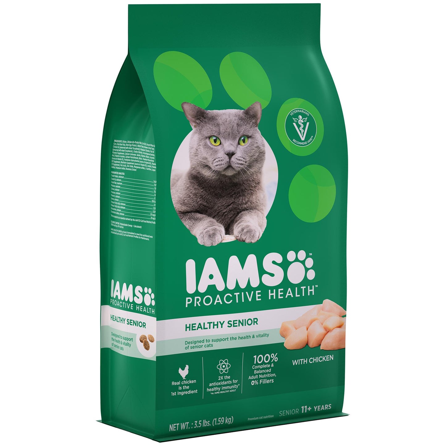 Iams Proactive Health Senior Chicken Dry Cat Food