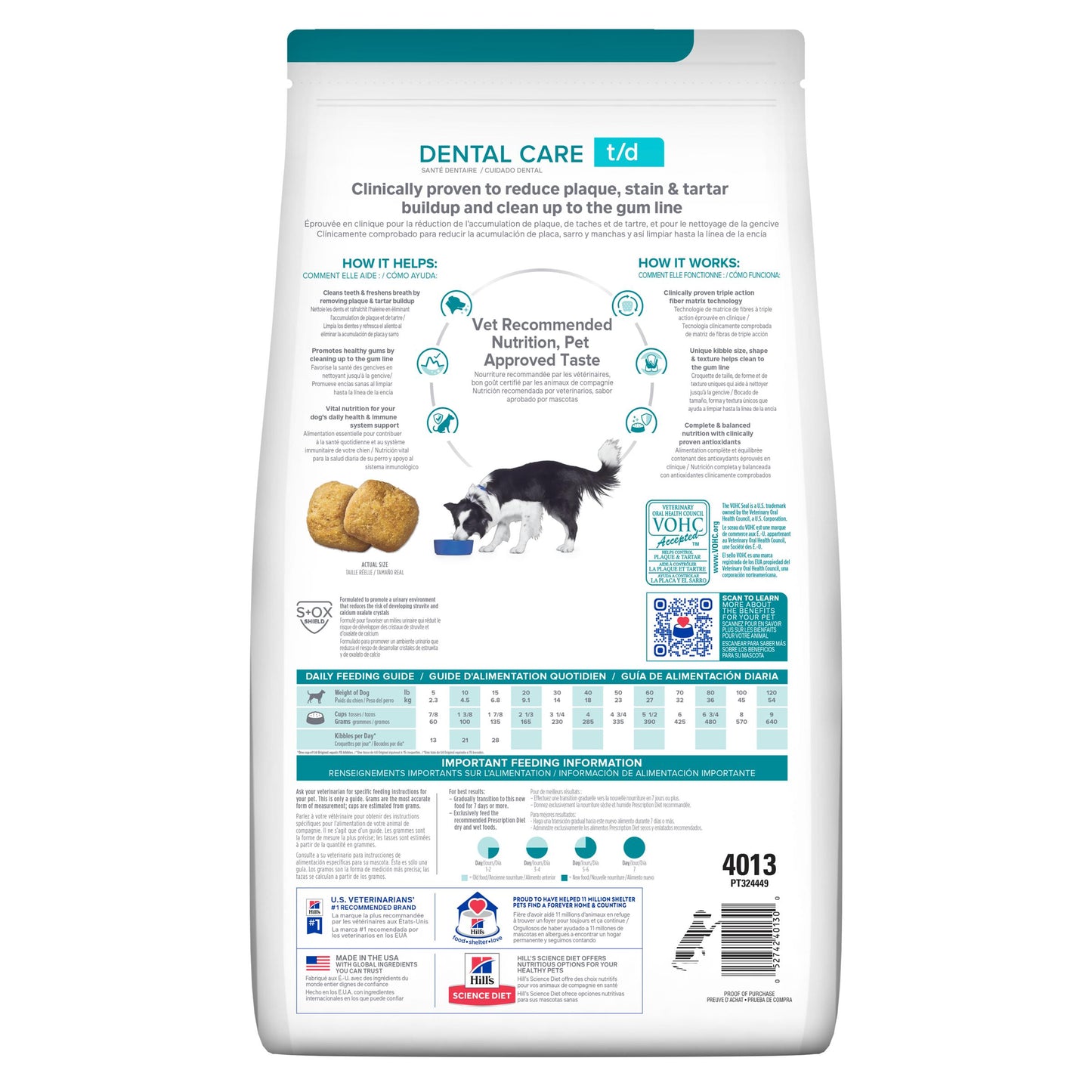 Hill's Prescription Diet t/d Dental Care Chicken Dry Dog Food
