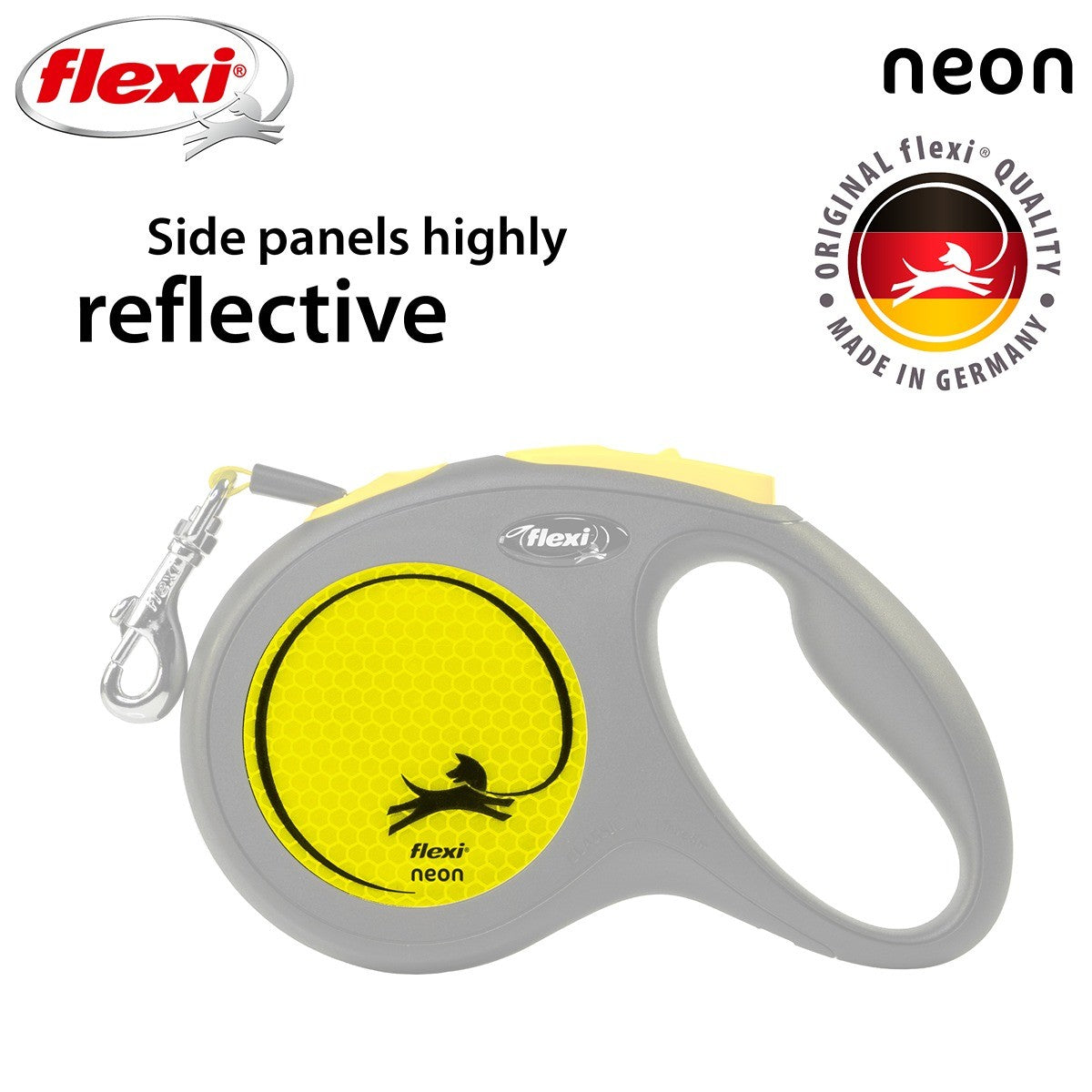 Flexi New Classic Neon Tape Retractable Lead 5m