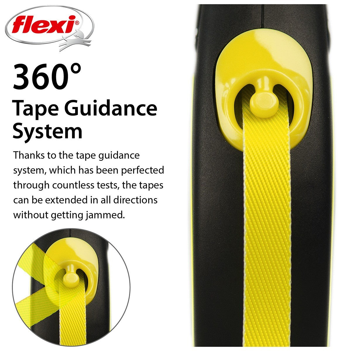 Flexi New Classic Neon Tape Retractable Lead 5m