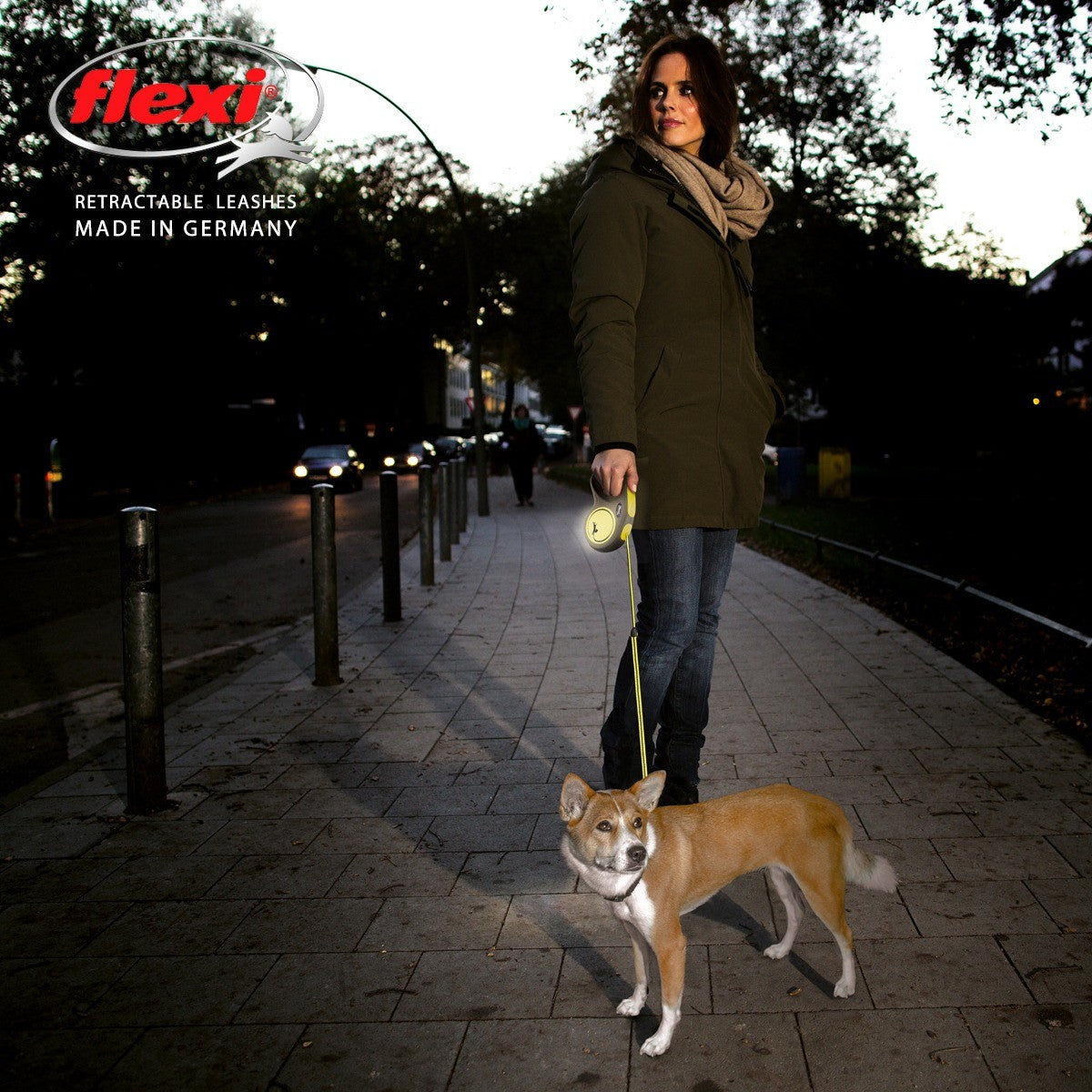 Flexi New Classic Neon Tape Retractable Lead 5m