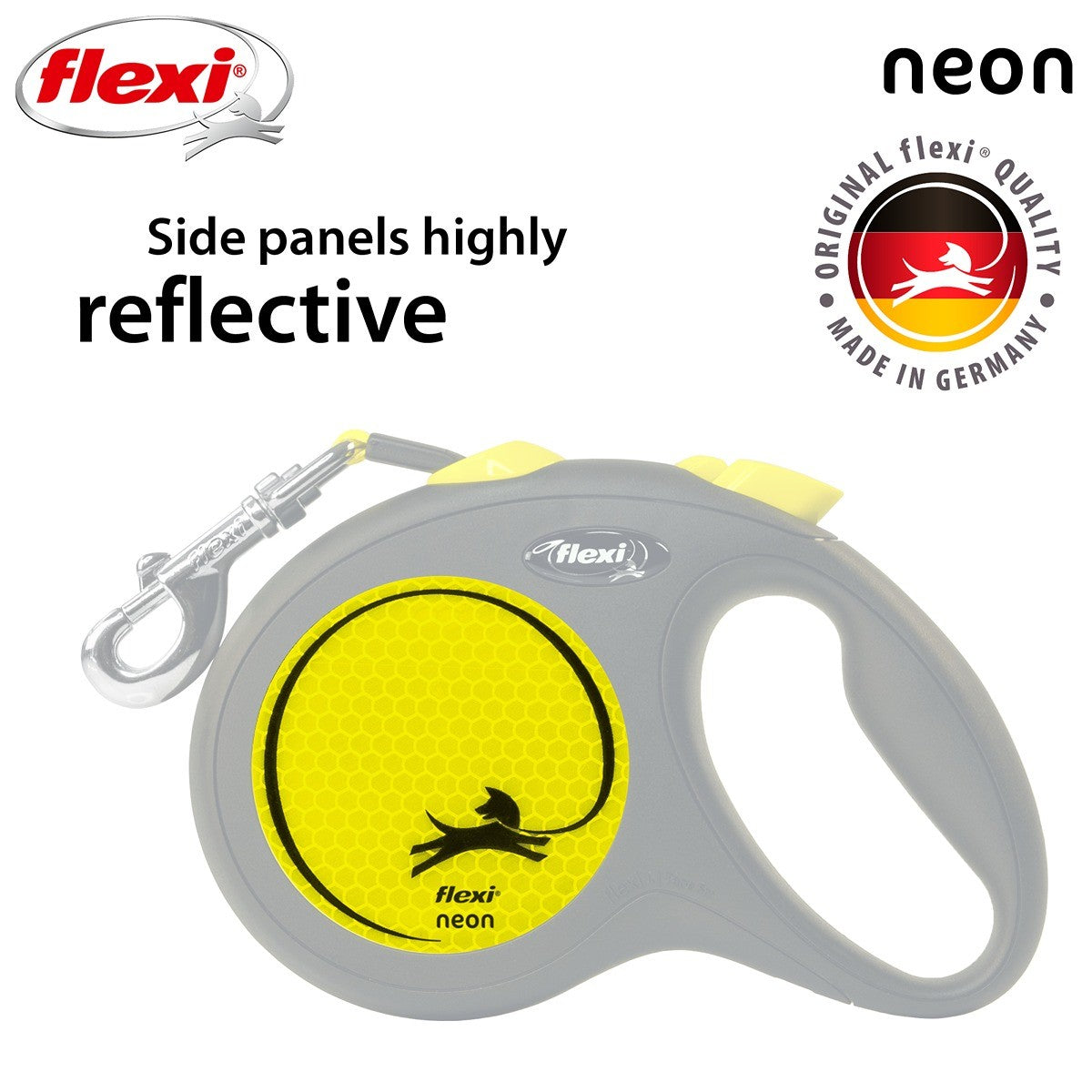 Flexi New Classic Neon Tape Retractable Lead 5m