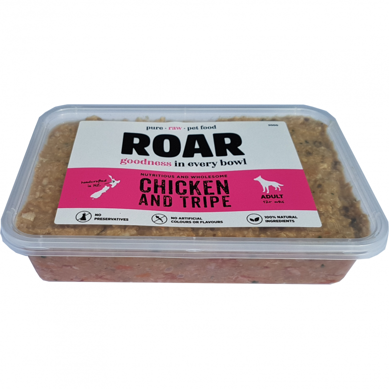 ROAR Raw Chicken & Tripe Frozen Dog Food