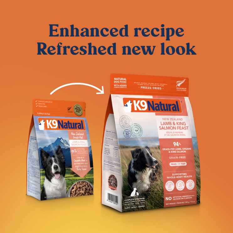 K9 Natural Freeze Dried Lamb & King Salmon Dog Food Topper