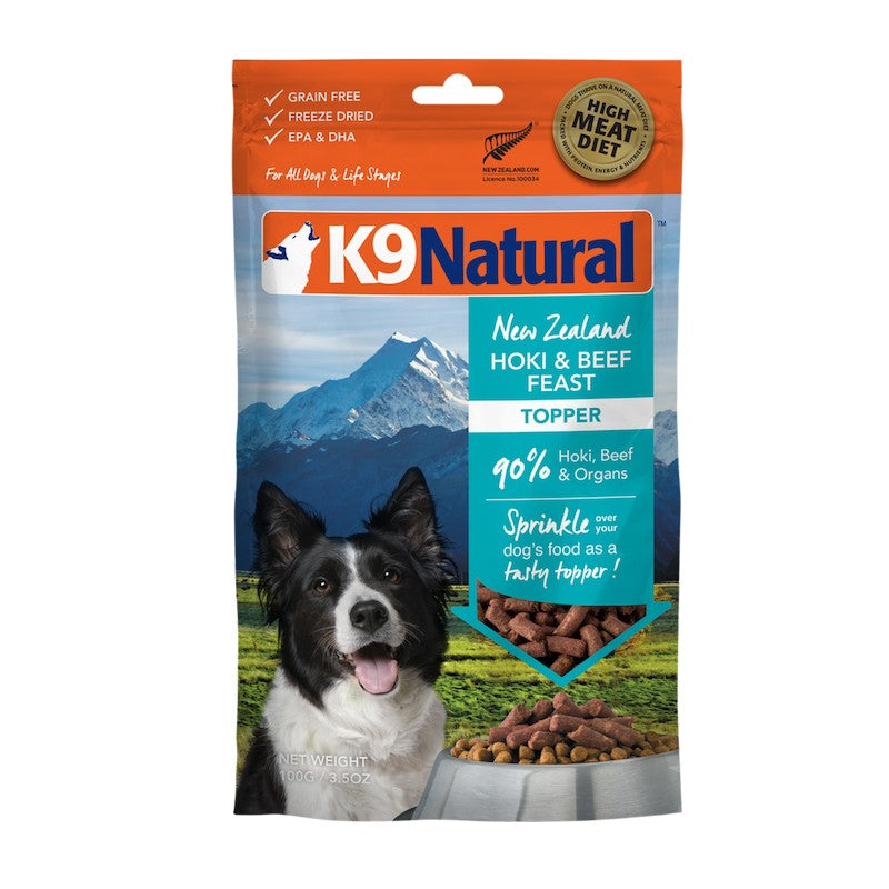 K9 Natural Hoki & Beef Feast Freeze-Dried Dog Food