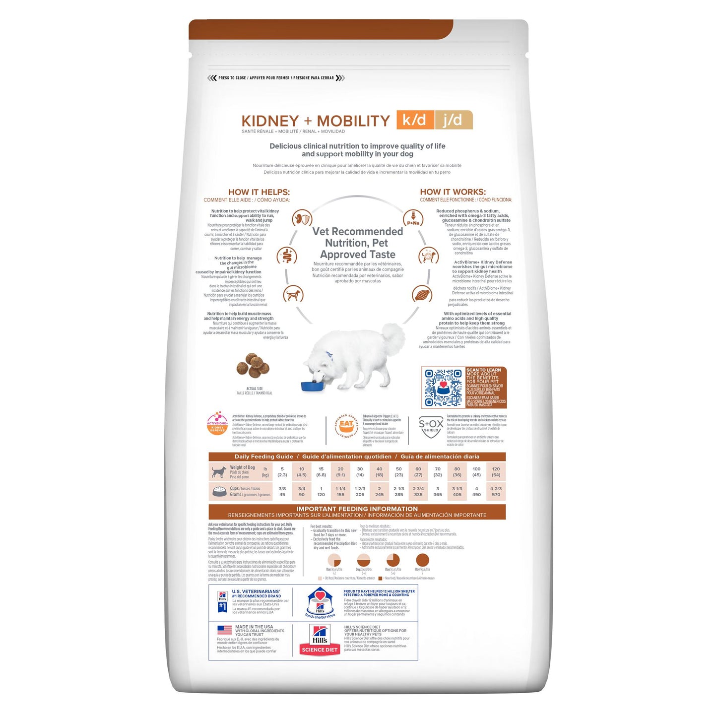 Hill's Prescription Diet k/d Plus Mobility Dry Dog Food