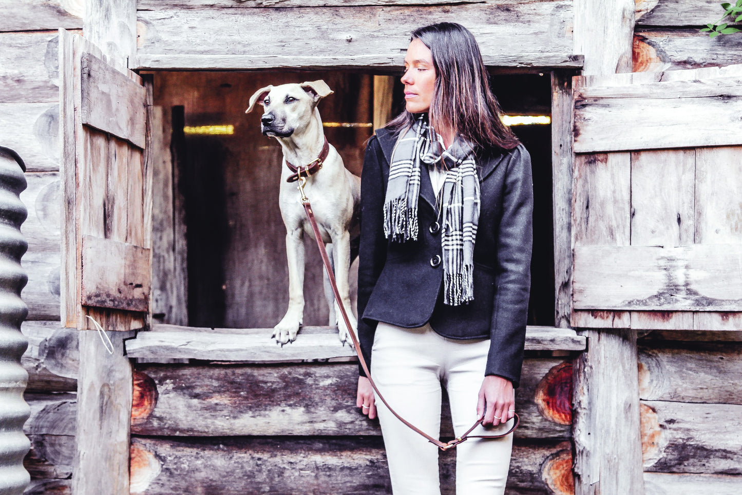 Ezydog Oxford Leather Leash Brown