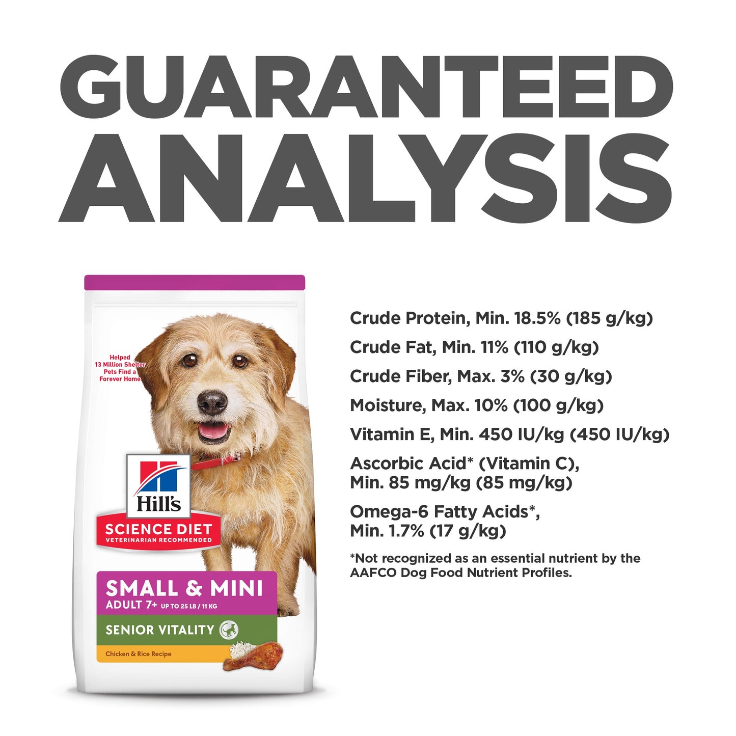 Hill's Science Diet Adult 7+ Senior Vitality Small & Mini Dry Dog Food