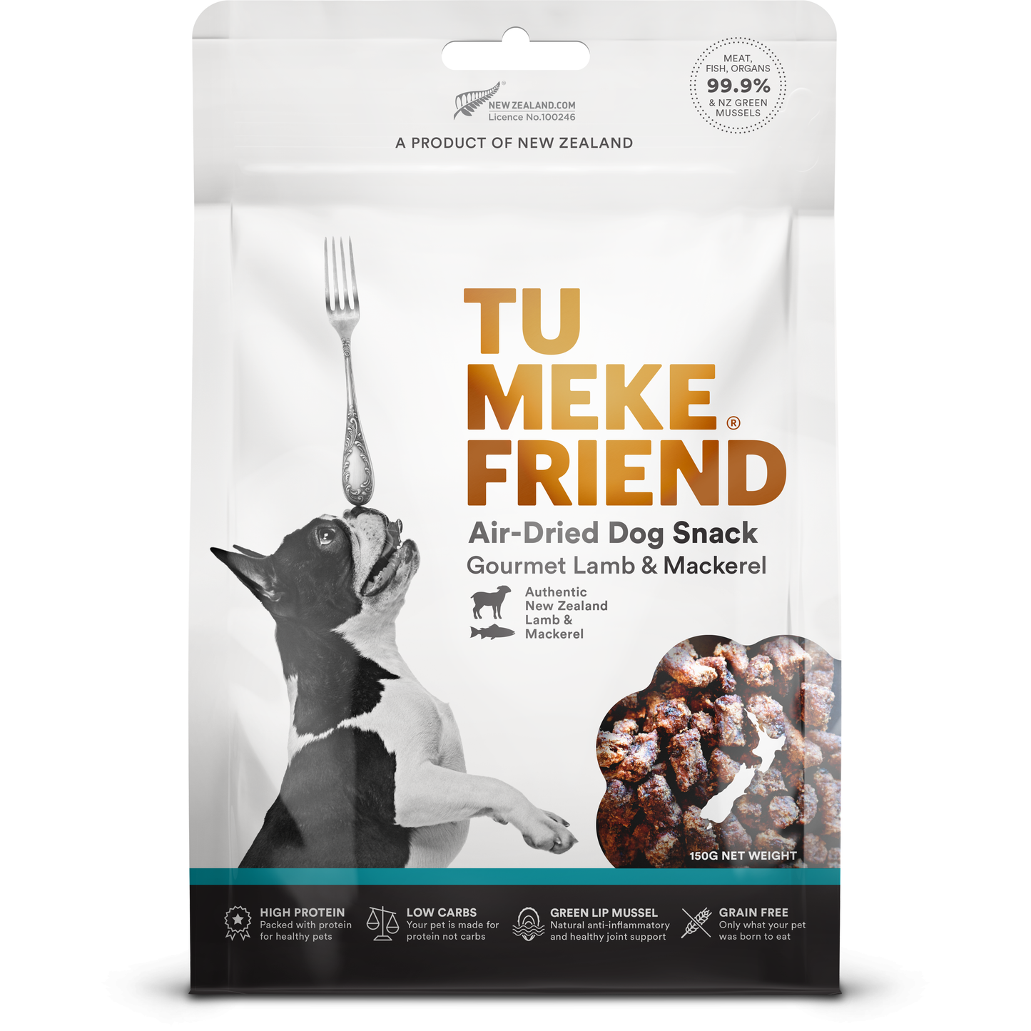 Tu Meke Air-Dried Gourmet Lamb & Mackerel Dog Treats