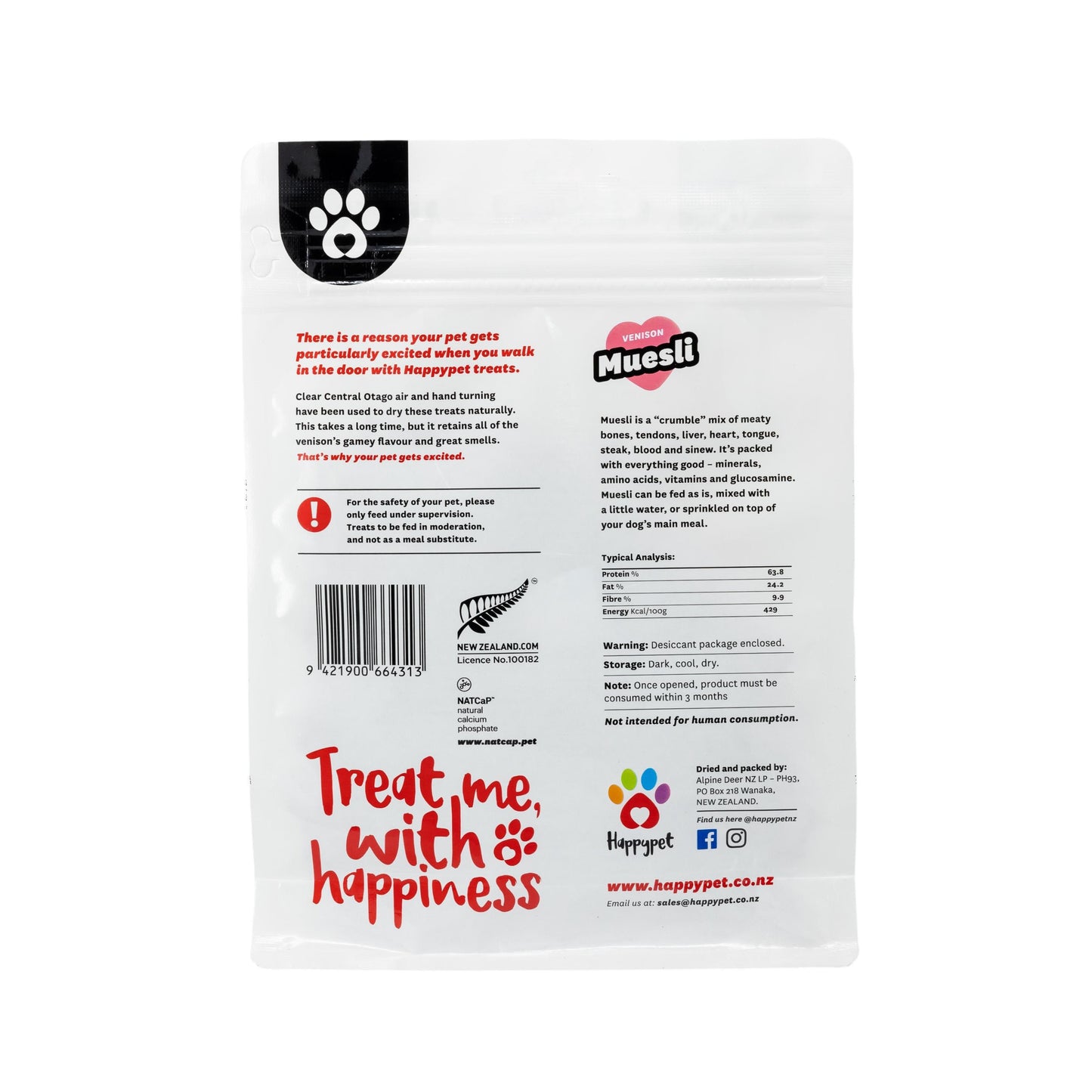 Happy Pet Venison Muesli Dog & Cat Treats