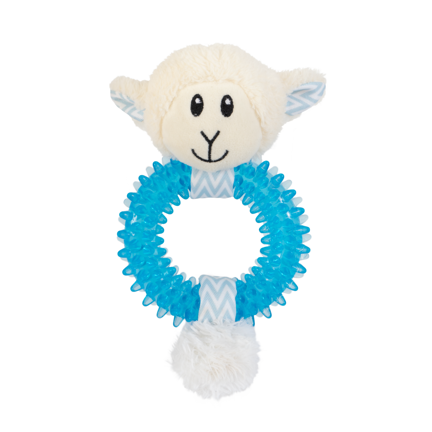 Yours Droolly Puppy Teething Animal Ring Toy