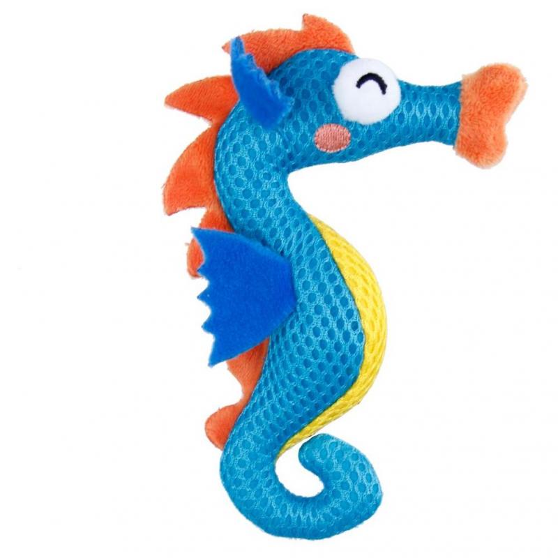 GiGwi Dental Mesh Seahorse Catnip Cat Toy