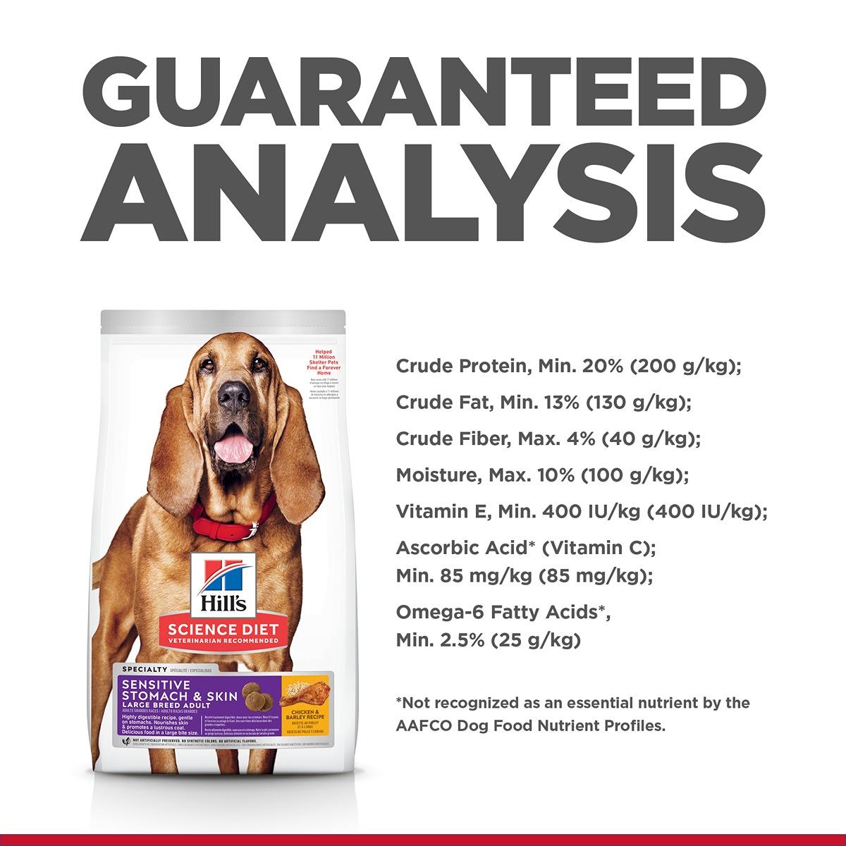 Hill's Science Diet Adult Sensitive Stomach & Skin Large Breed Dry Dog Food