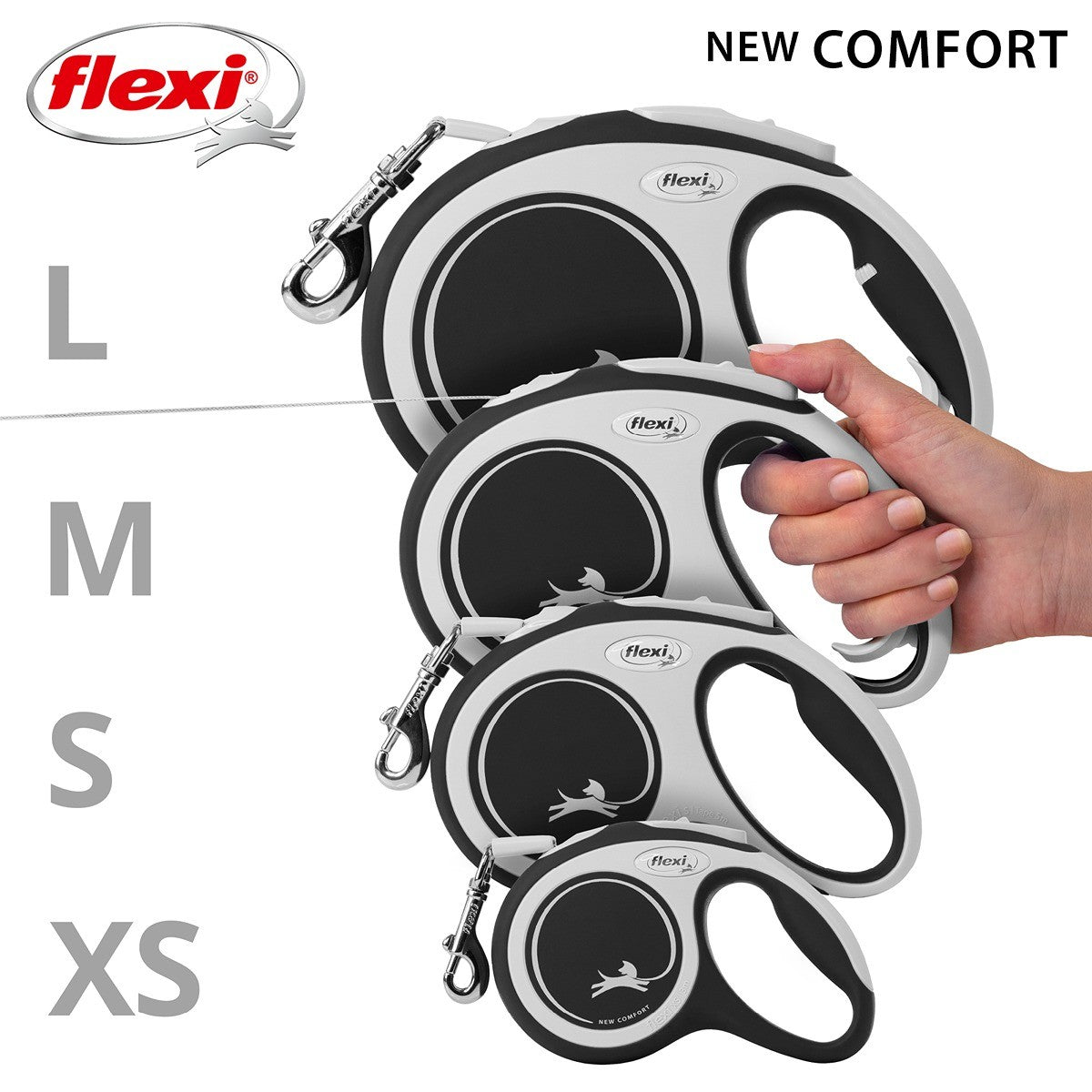 Flexi Dog Comfort Tape Retractable Leash 3M