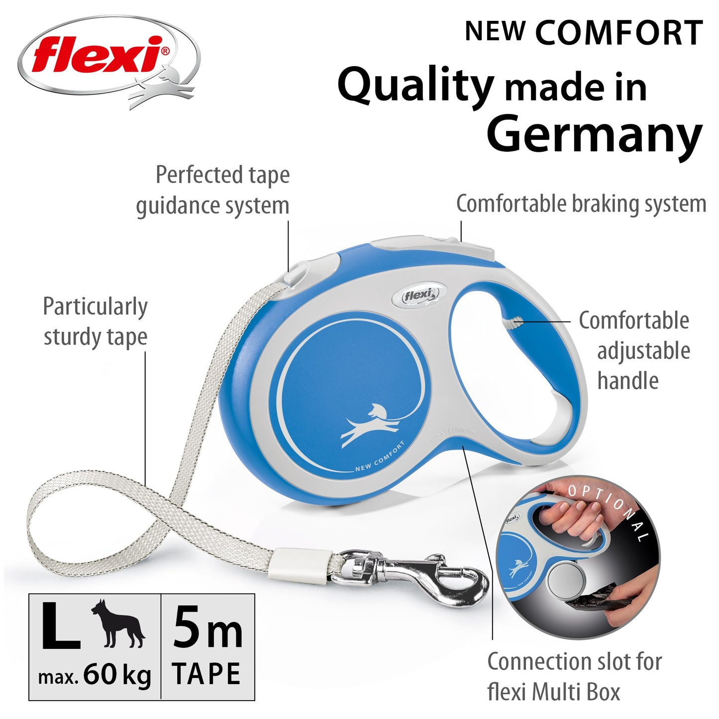 Flexi Dog Comfort Tape Retractable Leash 5M