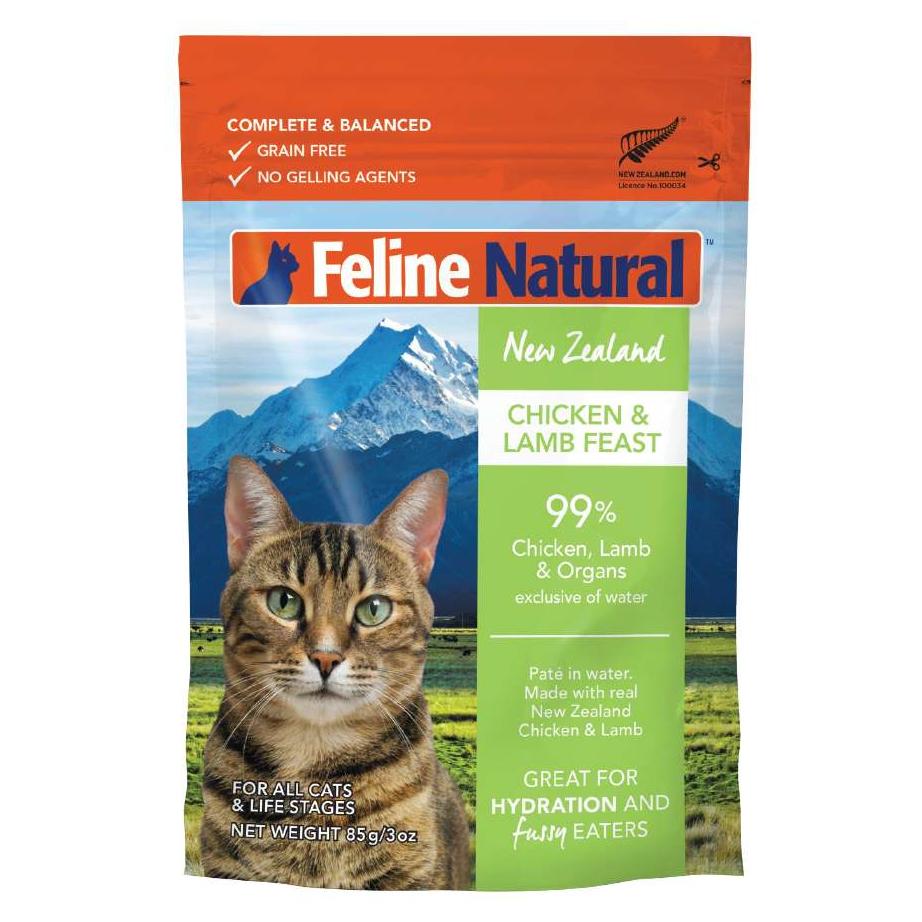 Feline Natural Chicken & Lamb Pouch Wet Cat Food