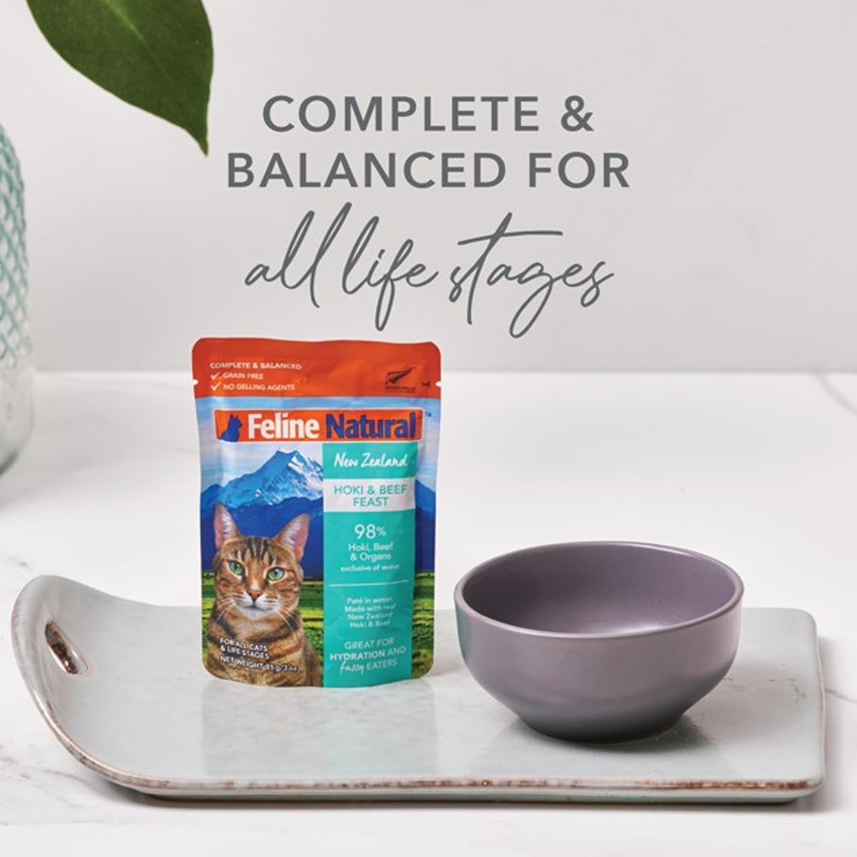 Feline Natural Chicken & Lamb Pouch Wet Cat Food