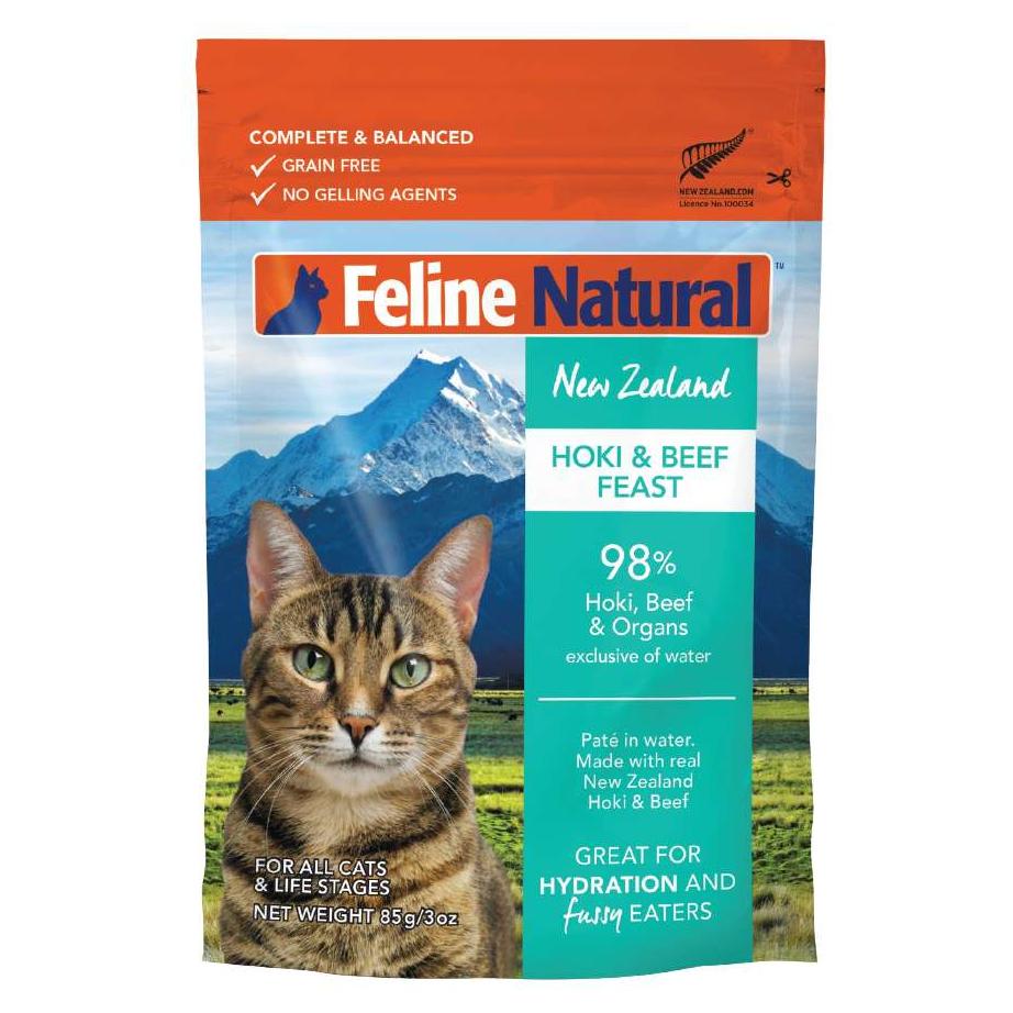Feline Natural Hoki & Beef Pouch Wet Cat Food