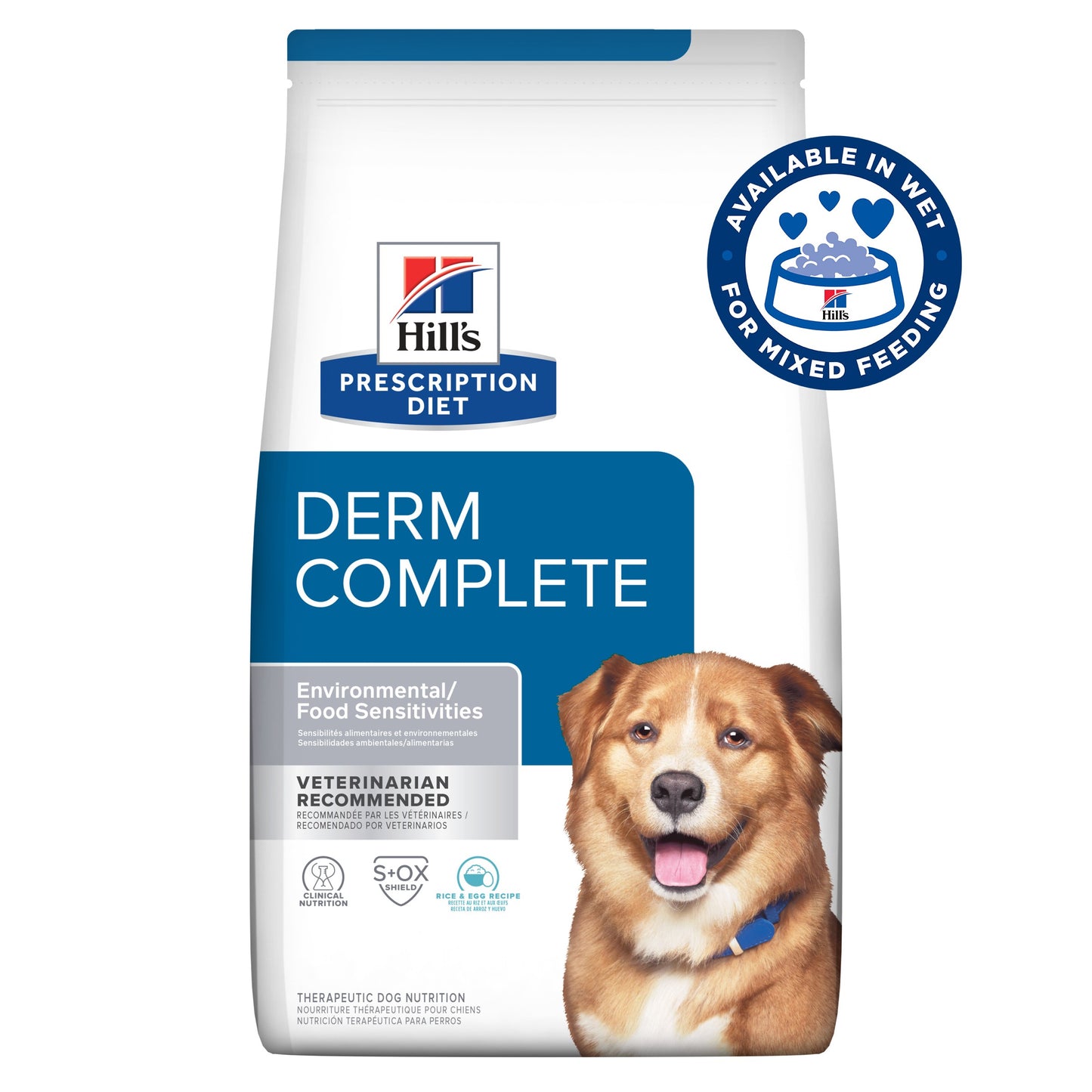 Hill's Prescription Diet Derm Complete Dry Dog Food