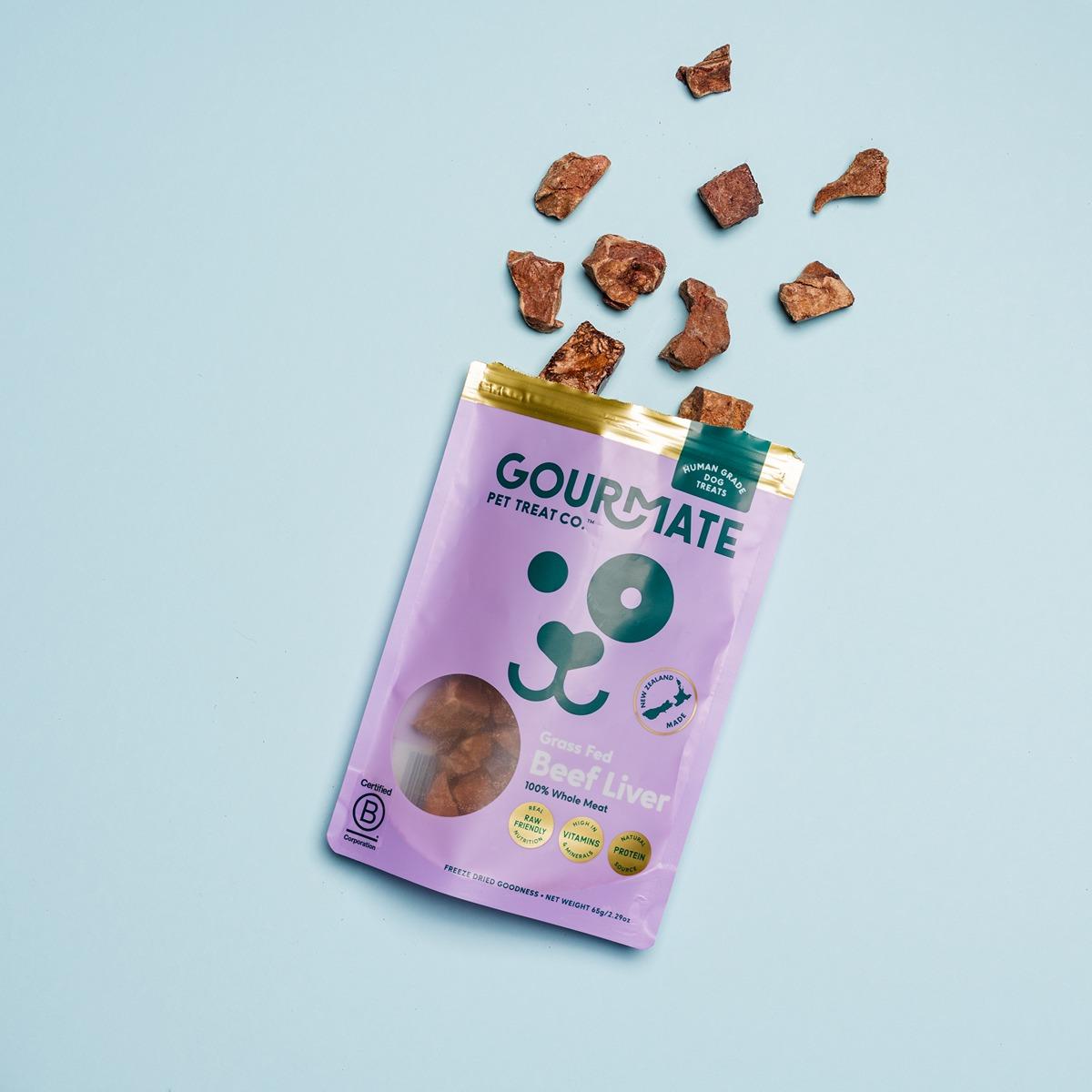 Gourmate Grass Fed Freeze-Dried Beef Liver Dog Treats