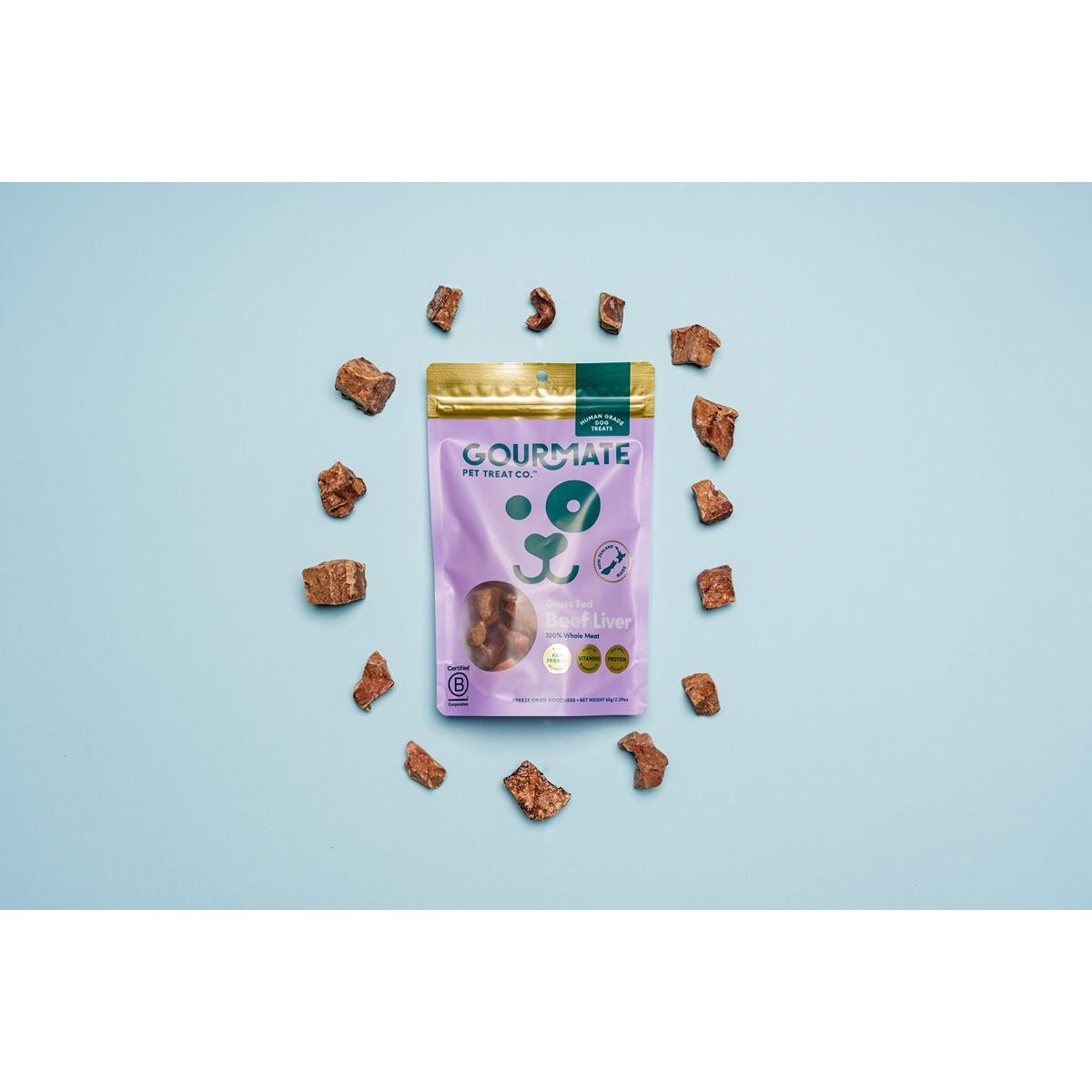 Gourmate Grass Fed Freeze-Dried Beef Liver Dog Treats