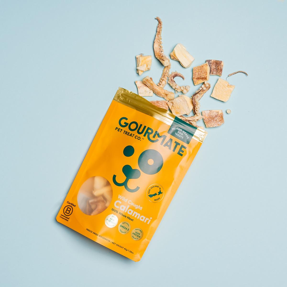 Gourmate Wild Caught Freeze-Dried Calamari Dog Treats