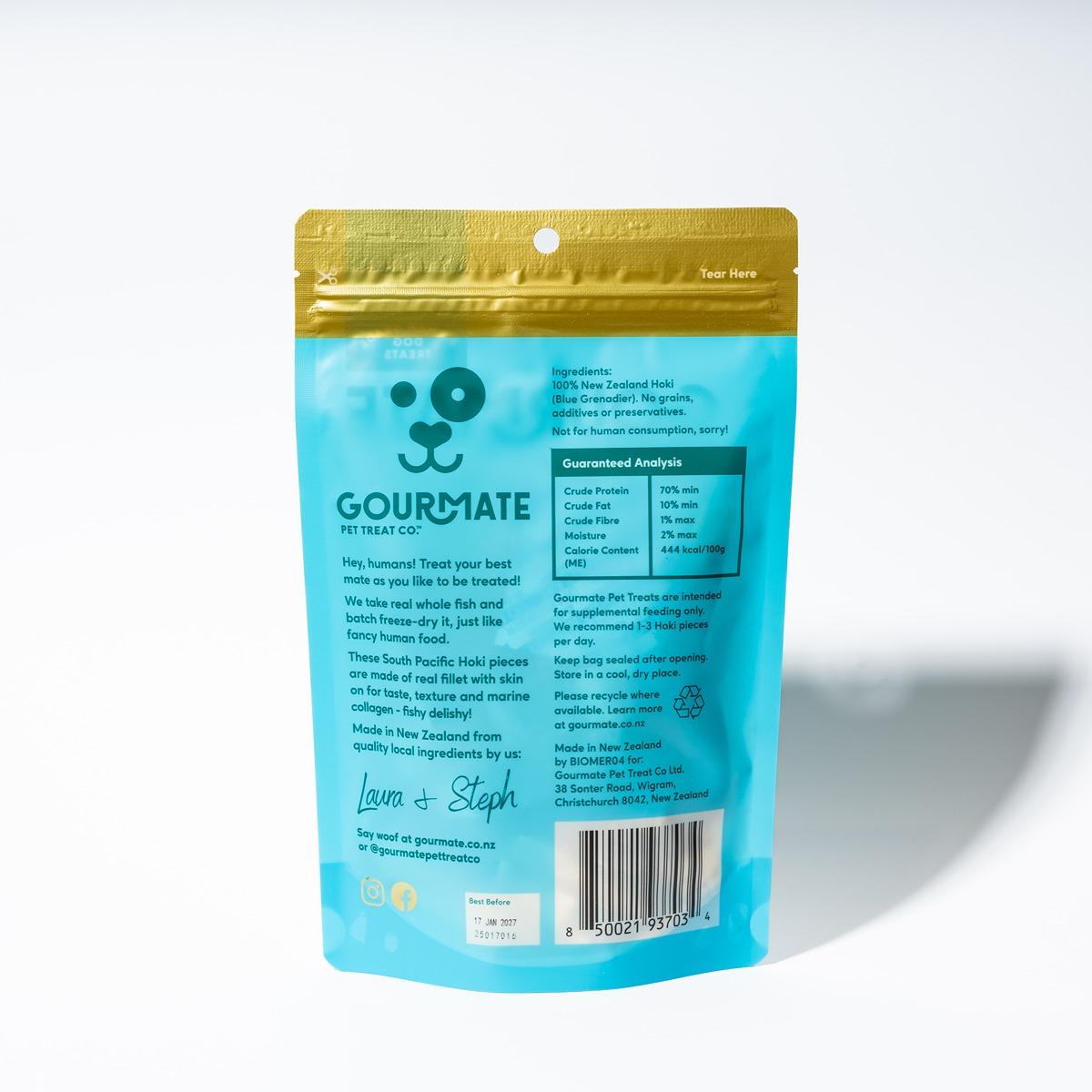 Gourmate South Pacific Freeze-Dried Hoki Dog Treats