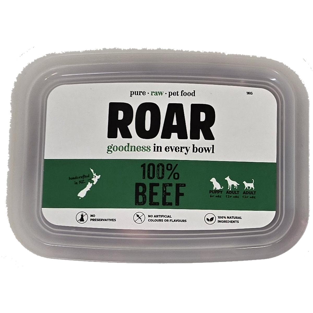 ROAR Frozen Beef Dog Food