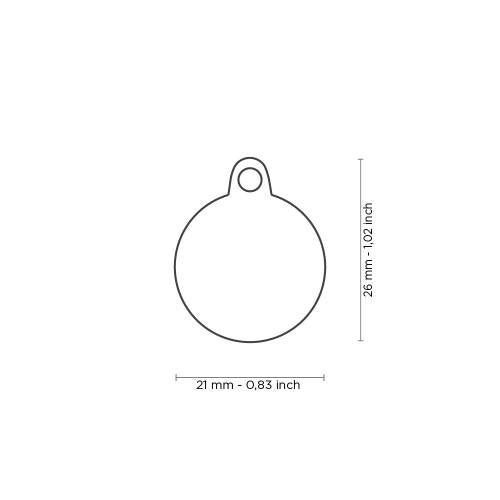 My Family Handmade Circle Pet ID Tag