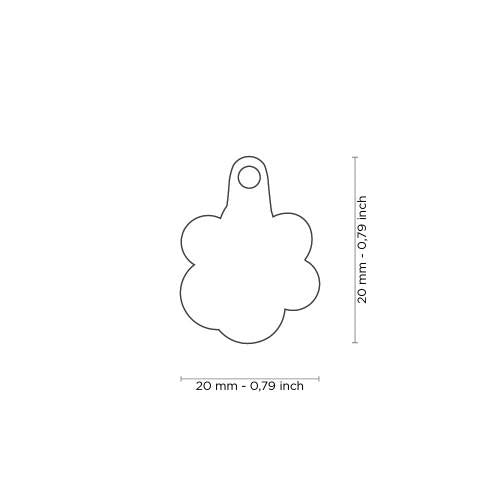 My Family Shine Glitter Paw Pet ID Tag