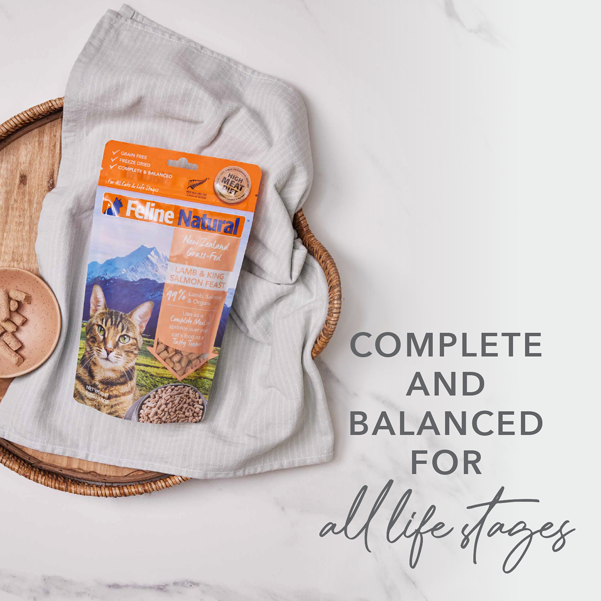 Feline Natural Freeze-Dried Chicken Feast Cat Food