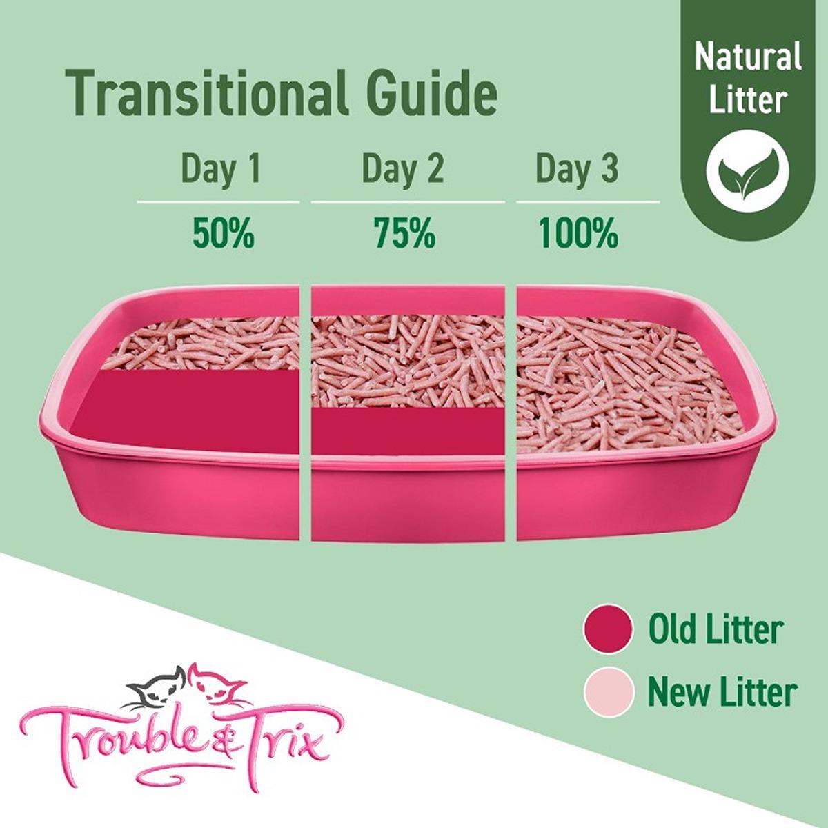 Trouble & Trix Natural Cherry Blossom Clumping Cat Litter