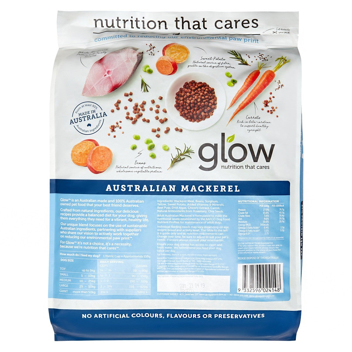 Glow Adult Mackerel Dry Dog Food