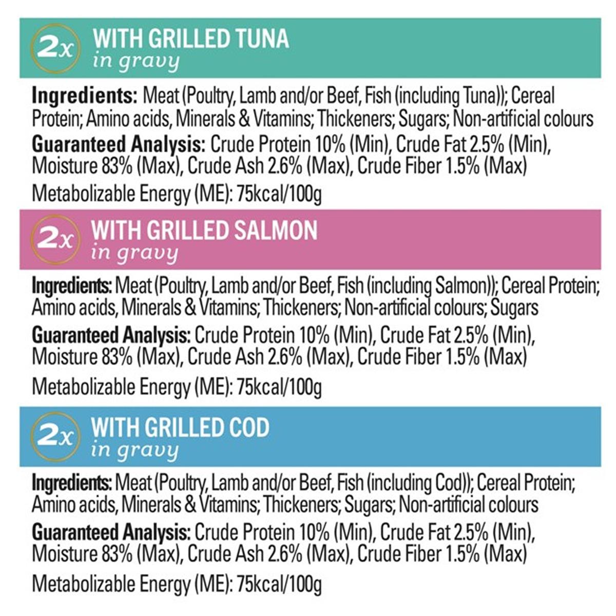 Fancy Feast Petite Delights Tuna Salmon Cod Wet Cat Food Multipack