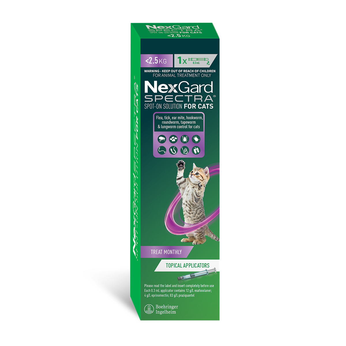Nexgard Spectra Spot-on Treatment for Cats & Kittens 0.8-2.5kg