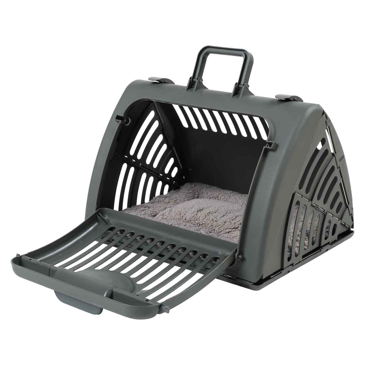 Lexi & Me Collapsible Cat Carrier Charcoal
