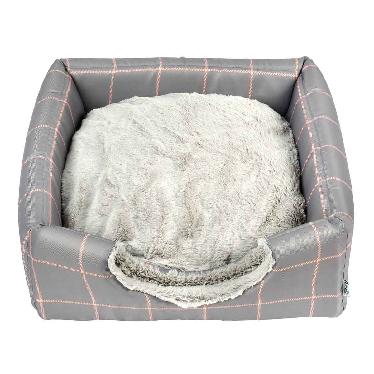 Lexi & Me Cat Cave Mist Grey Check
