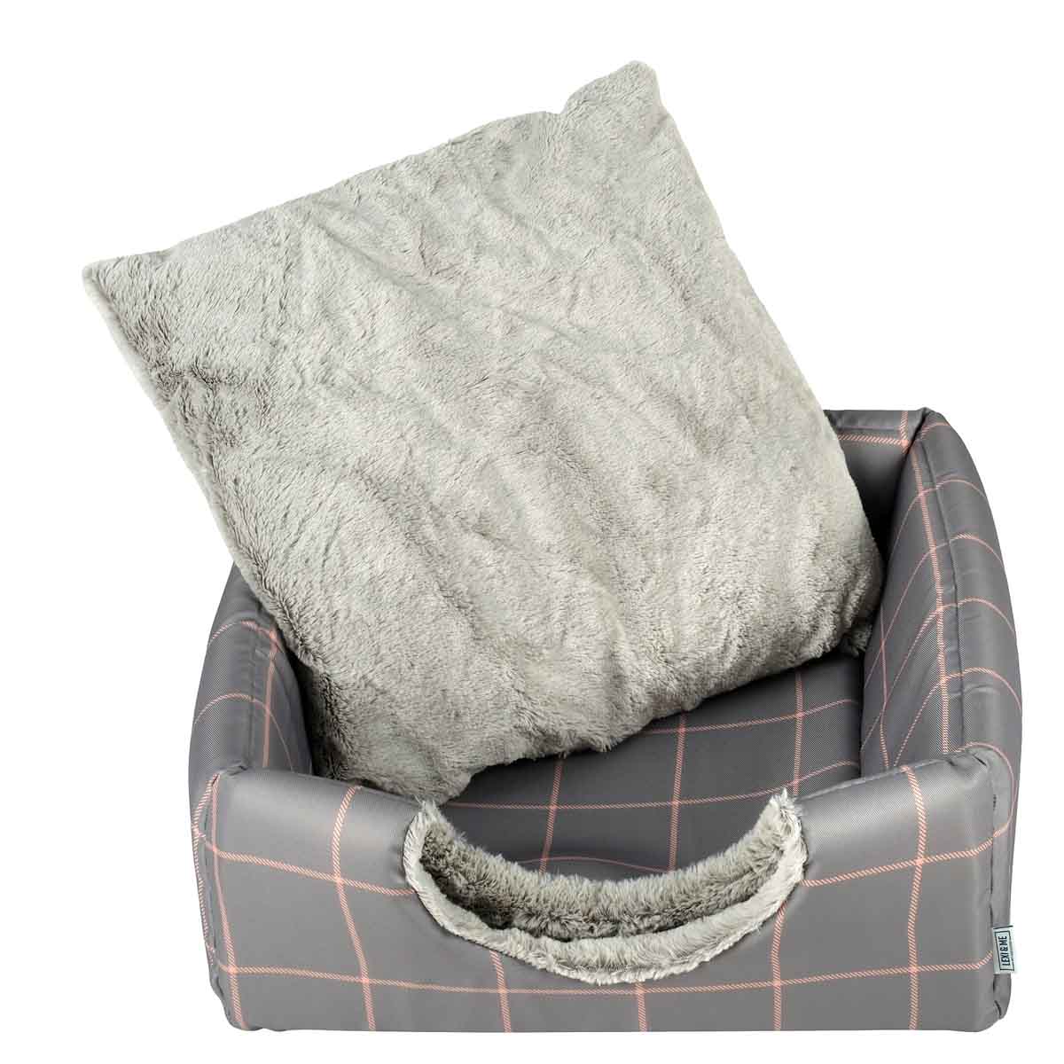 Lexi & Me Cat Cave Mist Grey Check