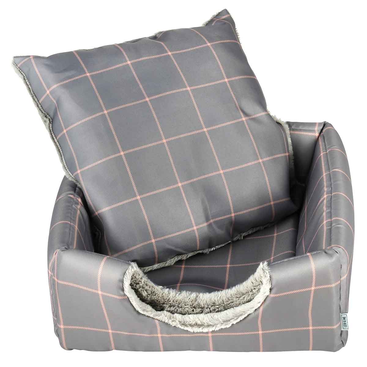 Lexi & Me Cat Cave Mist Grey Check