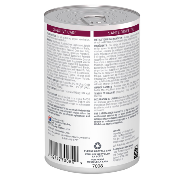 Hill's Prescription Diet i/d Digestive Care with Turkey Wet Dog Food