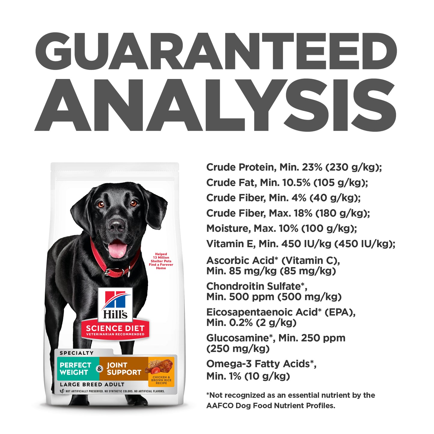 Hills Science Diet Adult Perfect Weight Large Breed + Joint Support Dry Dog Food 11.3kg