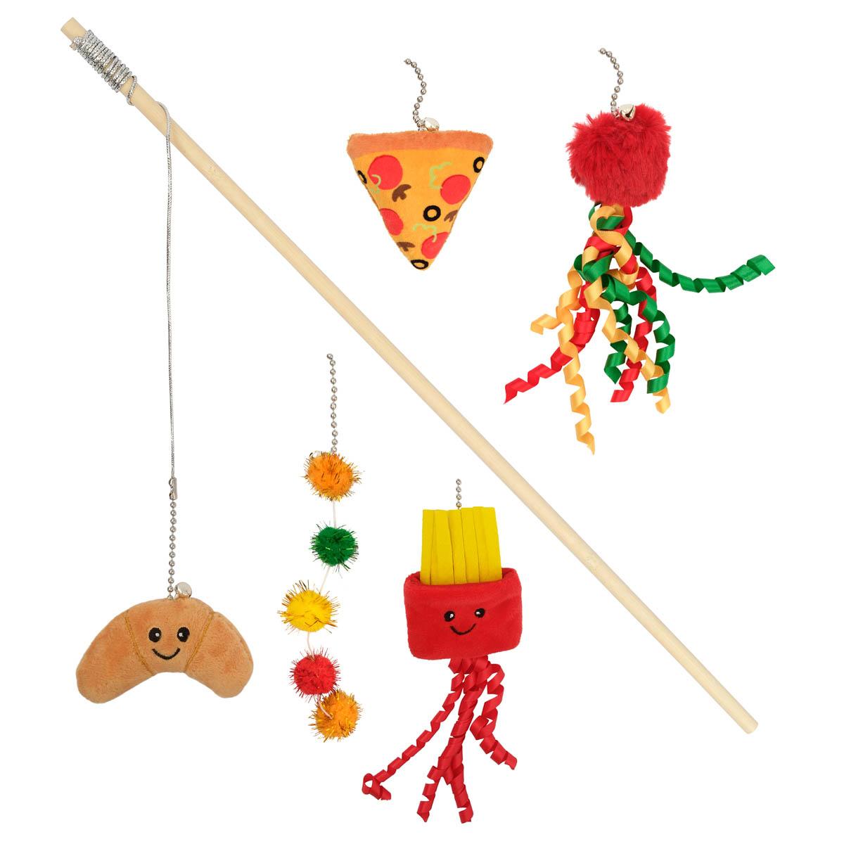 Lexi & Me 5 in 1 Cat Teaser Wand - Food